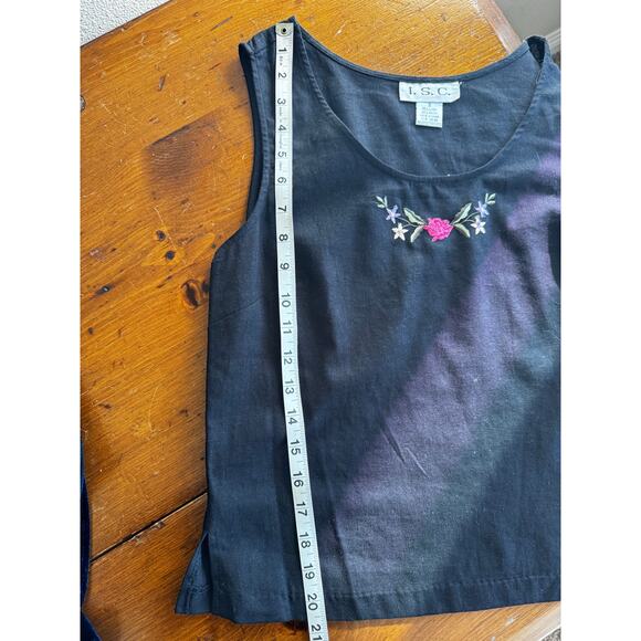 I.S.C. Vintage Linen Tank Top Size S - Picture 4 of 7